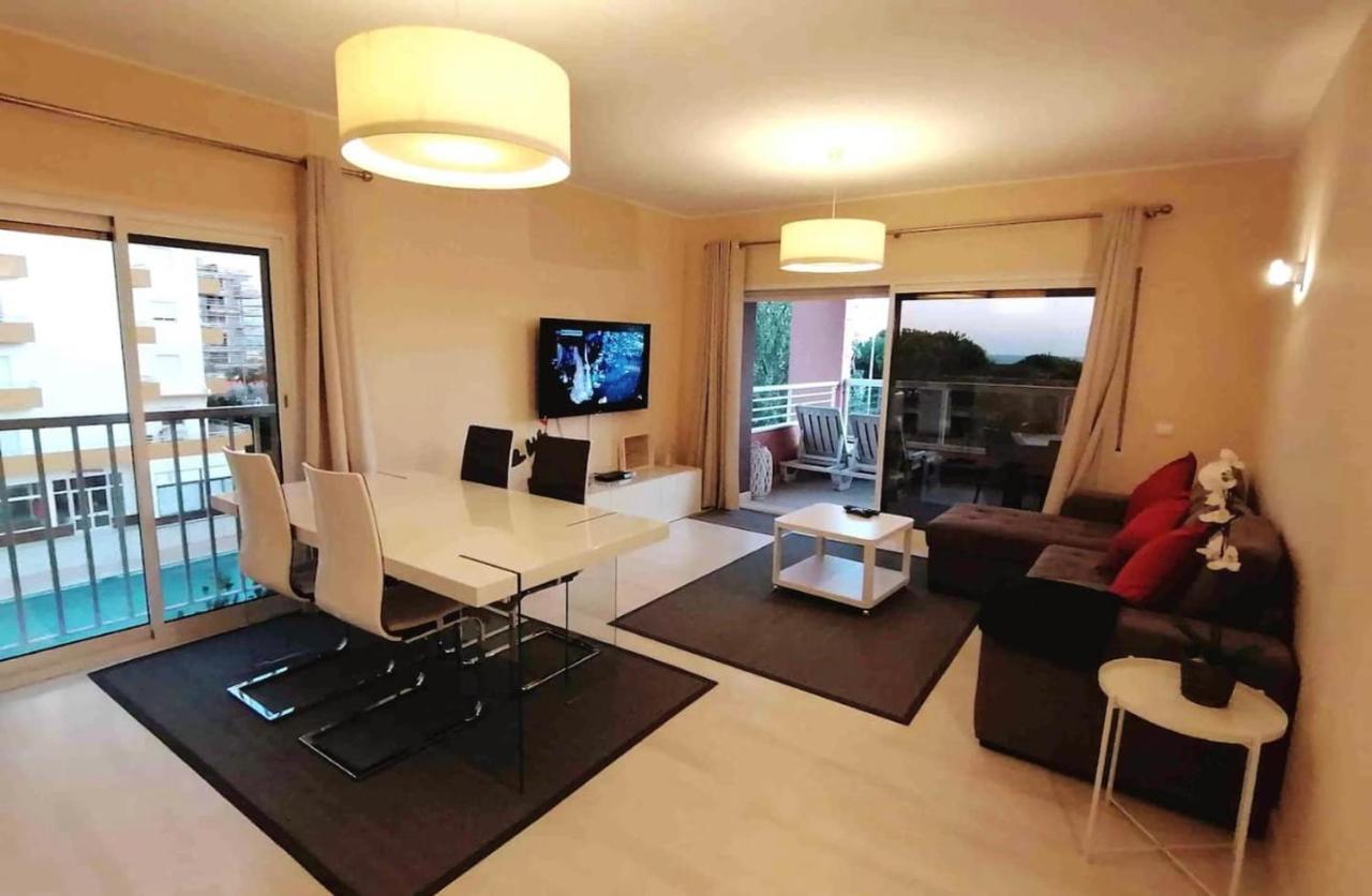 Beachfront Seaview Litoralmar Apt, Fast Wifi, Airco, Pool, Private Parking Portimão Εξωτερικό φωτογραφία