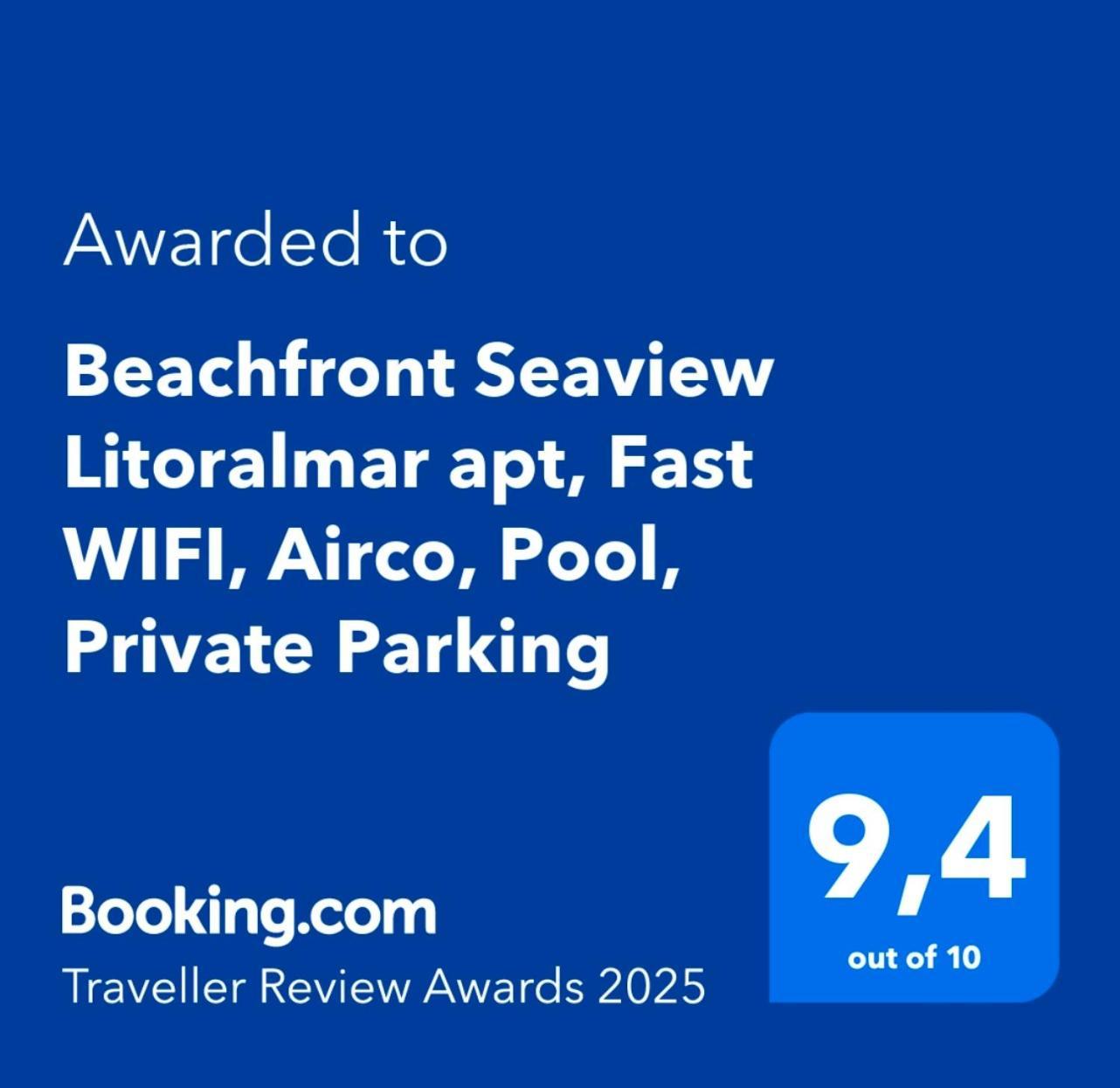 Beachfront Seaview Litoralmar Apt, Fast Wifi, Airco, Pool, Private Parking Portimão Εξωτερικό φωτογραφία